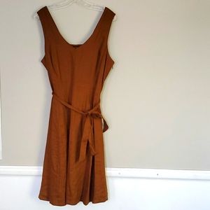 Linen midi dress by Lands' End